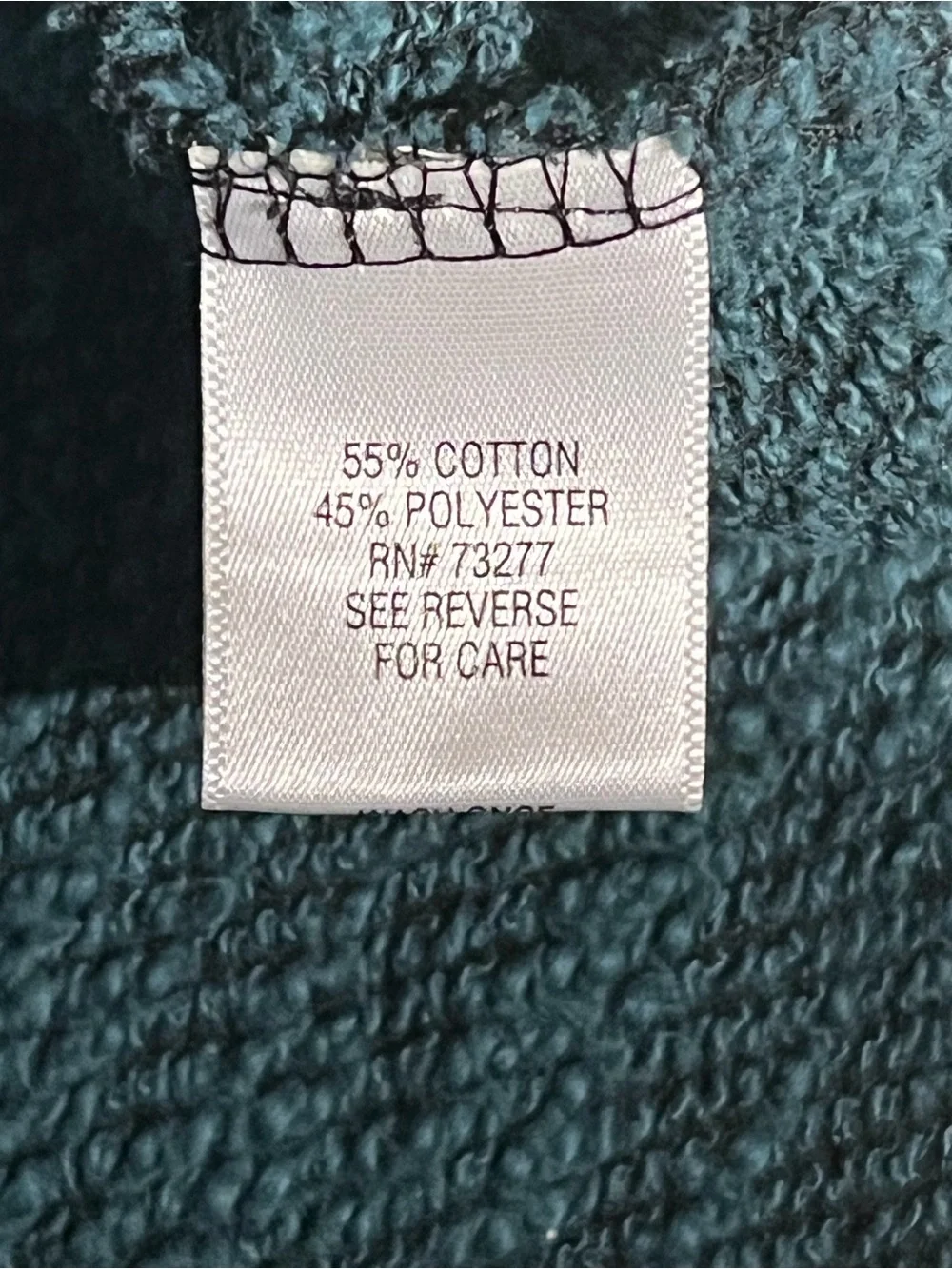 Croft & Barrow Women’s PXL Teal Black Textured Knit Sweater Cotton Blend